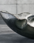 A luxurious Gardeco Mapa 30 Prata Fosca Top Platina on a table available at Spacio India for luxury home decor accessories collection of Decorative Bowls.