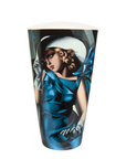 Goebel Woman With Gloves Vase on a white background available at Spacio India for Luxury Homes collection of Decor Accessories
