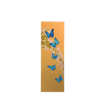 Goebel Blue Butterflies Wall Art on a white background available at Spacio India for Luxury Homes collection of Decor Accessories