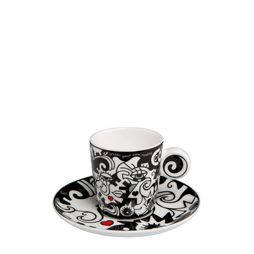 Goebel Two Cup & Saucer set by Billy The Artist available at Spacio India Collection of Tableware for Luxury Homes