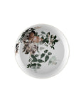 The Bowl with leaves & side face art on it from Ibride Yuan Alhambra Beige Stack table set available at Spacio India for luxury home decor Tableware Accessories collection