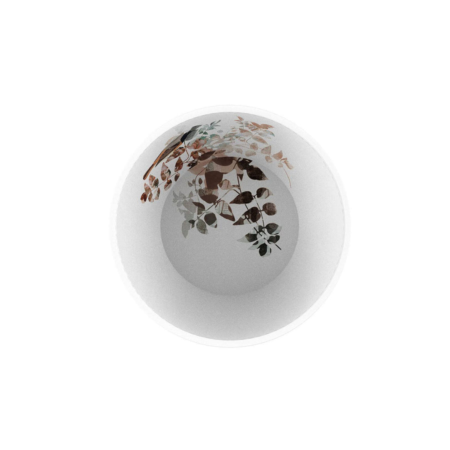 The Bowl with leaves art on it from Ibride Yuan Alhambra Beige Stack table set available at Spacio India for home decor collection of Tableware Accessories