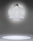 Illuminate your space with an Italamp Crowns Chandelier crafted in Italy. Featuring a clear glass shade, this stunning Italamp Crowns Chandelier adds elegance to any room.