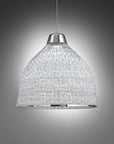 Illuminate your space with a mesmerizing blend of artistry and illumination with the Italamp Crowns Chandelier. This modern pendant features a clear glass shade, adding a contemporary touch to any room.