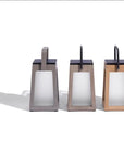 Three LJ Solar Lantern Tecka Teck143 300L Duratek lanterns with Duratek® finish on a white background.