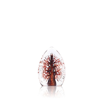 Maleras Crystal Miniature Yggdrasil Red Sculpture on a white back ground for modern interior available at Spacio India from Sculpture and Art Objects Collection.