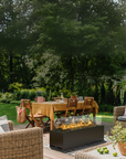 Galio Black Outdoor Gas Fireplace by Planika | Spacio