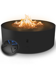Galio Star Black Outdoor Gas Fireplace by Planika | Spacio