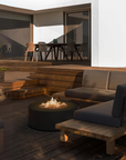 Galio Star Black Outdoor Gas Fireplace by Planika | Spacio