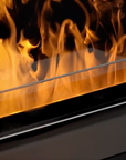 Video closeup of Luxury Artificial Water Vapour Fireplace from Planika available at Spacio India