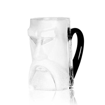 Maleras Crystal Loke Beer Mug Clear from Masque collection on a white back ground for modern interiors available at Spacio India from the Drink ware of Bar Accessories Collection.