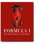 The luxury clamshell case of Assouline Coffee Table Book Formula 1: The Impossible Collection showcases the technologically advanced world of the Formula One track.