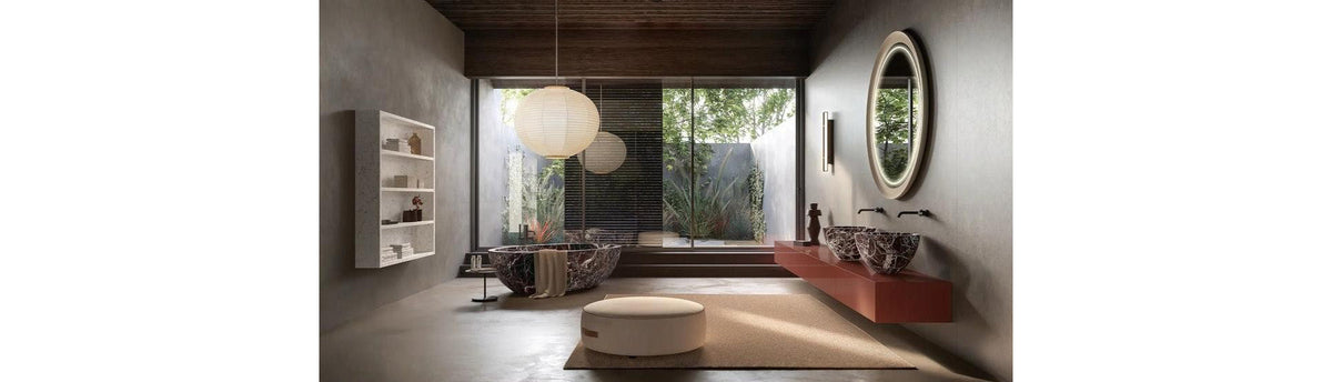 How to Style a Luxury Bathroom with Wall Coverings, Lighting & Accessories