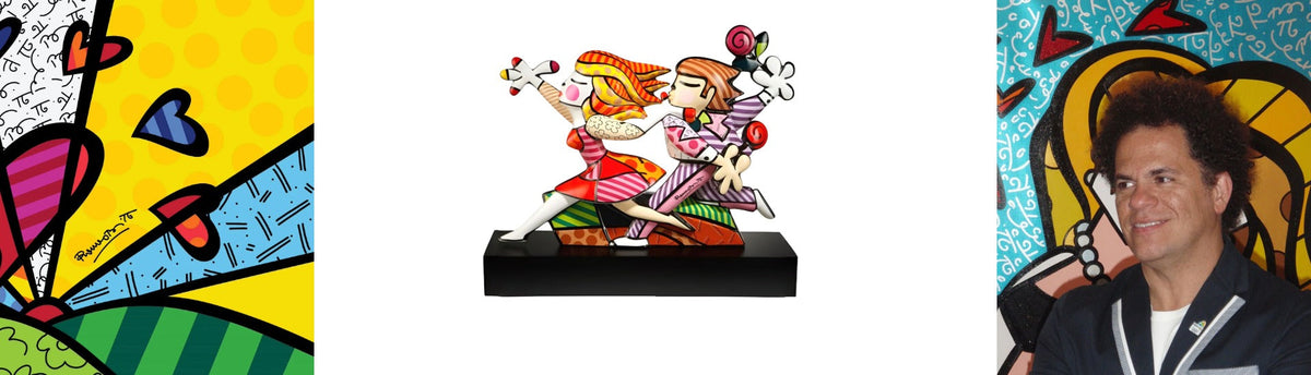 Romero Britto Love Blossoms Porcelain Sculpture at Spacio