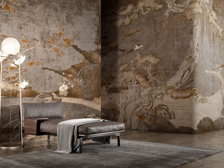Luxury Interiors styled with Glamora Wall Coverings, a collection of Luxury Art Surfaces from Spacio