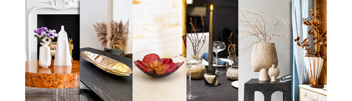 Luxury home decor accessories styled in an elegant Indian interior