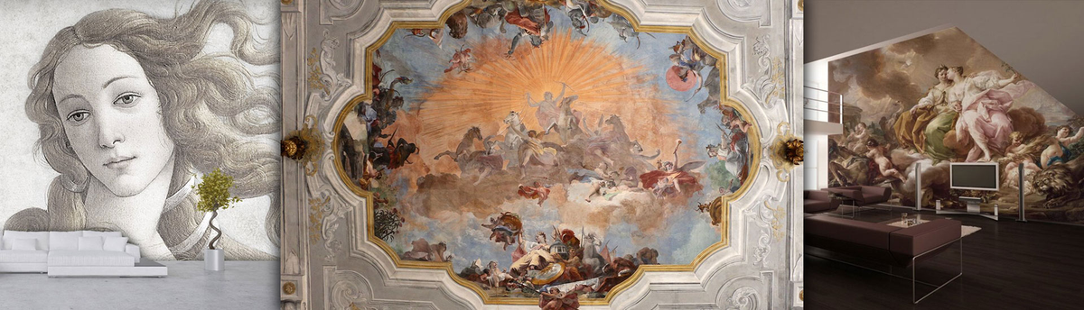 Luxury Italian Fresco Wall Coverings from the best European brands for modern interior decor available at Spacio from Art Surface Coverings Collection.