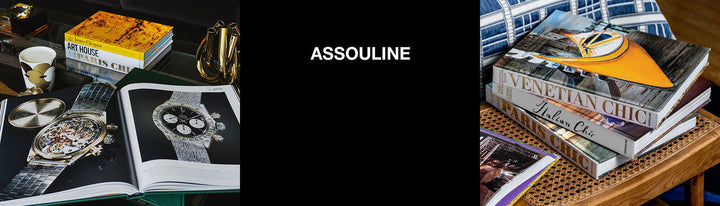 Assouline is a french brand, known for publishing luxurious coffee table books for modern interiors and coffee table decor available at Spacio India.