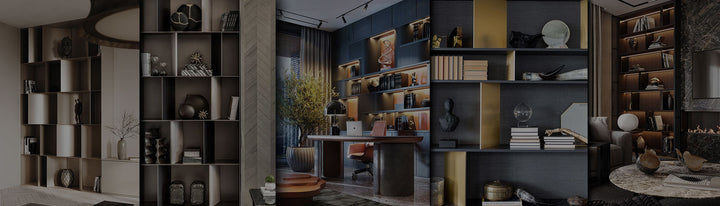 Spacio offers Book Shelves & Niches styling inspirations for luxury modern home decor with exclusive accessories, furniture and decorative lighting.