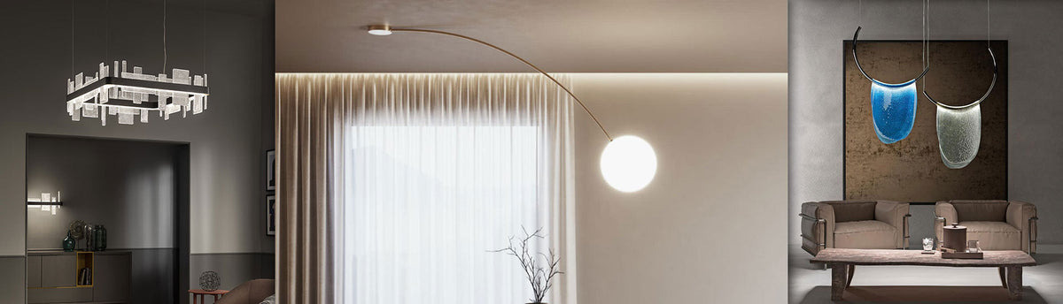 Luxury Ceiling and Double Height Lighting from best Italian & European brands available at Spacio India from Decorative Lighting Collection.
