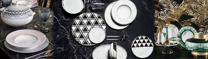 Luxury Crockery accessories from the Best International Brands for modern dining interior decor available at Spacio from Tableware Collection.