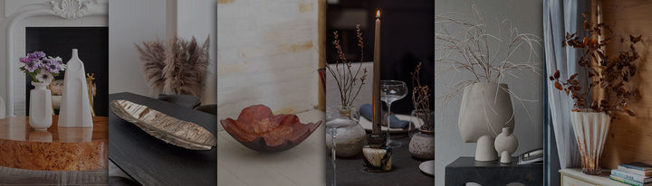 The Luxury Collection of Vases, Bowls, Platters, Candles, Diffusers and more accessories from the Best European Brands for modern home interiors available at Spacio from Decor Accessories Collection.