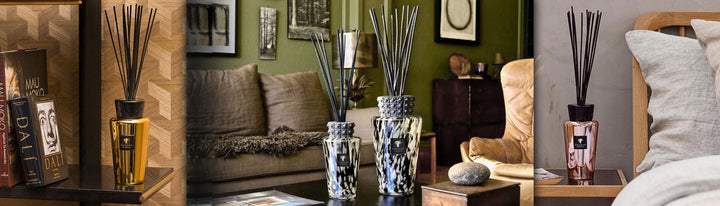 Luxury Diffusers from Baobab for modern interior styling available at Spacio India from Candles and Fragrance Collection.