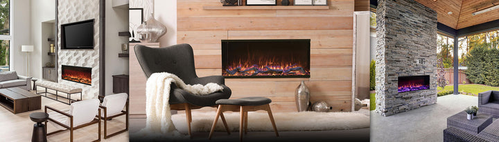 Indoor Artificial LED Fireplaces from the Best International Brands for modern interior decor available at Spacio from Fireplace  Collection.