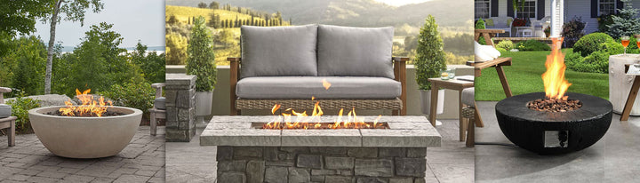 Luxury Outdoor Gas Fireplaces from the best European Brands for modern home exteriors available at Spacio India from Fireplace Collection.
