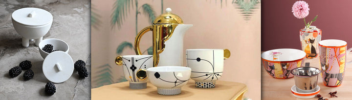 Luxury Serving ware accessories from the Best International Brands for modern dining interior decor available at Spacio from Tableware Collection.