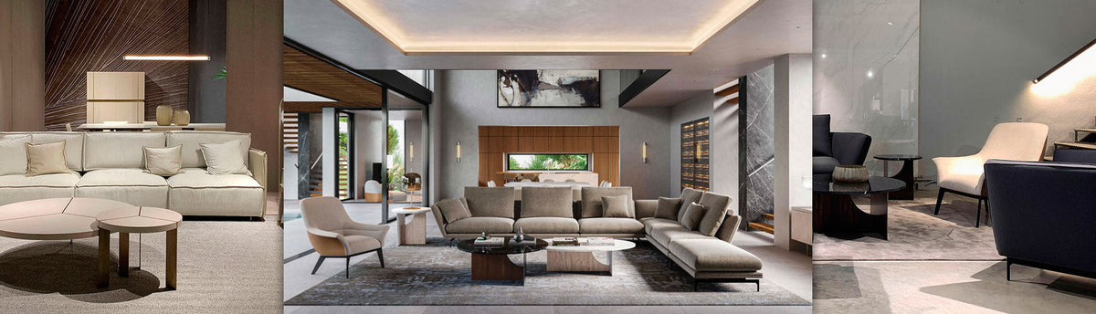 Luxury Sofa Sets from the best European brands for modern & classic home furniture decor available at Spacio India from Furniture Indoor Collection.