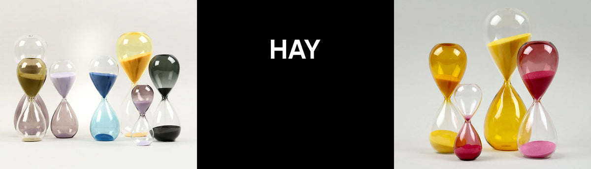 HAY is a Danish design brand that offers decorative sand timers for modern interiors available at Spacio India.