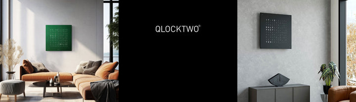 Qlocktwo is luxury brand that specializes in creating innovative timepieces displaying the time in words and can be a wall art for modern home and office interiors available at Spacio India from Timepieces and Clocks Collection.