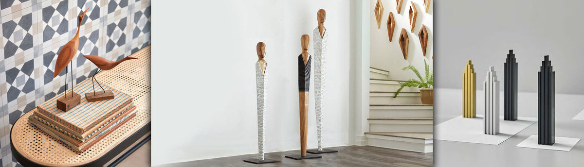 Luxury Wood Sculptures and Objects from the best European Brands available at Spacio India from Sculpture and Art Objects Collection.