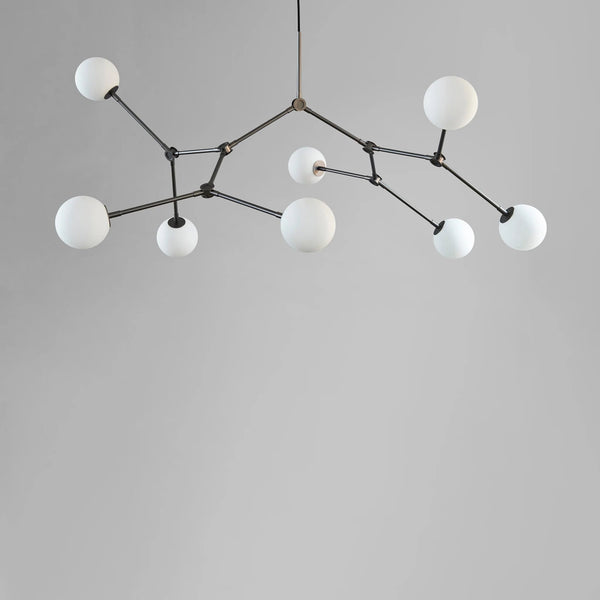 101 Copenhagen Drop Bulp Grey (5m) Chandelier