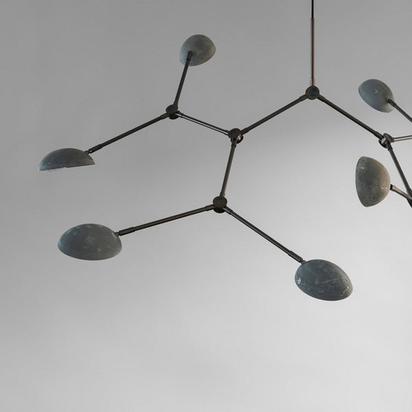 Close up of a minimal design andelier from 101 Copenhagen available at Spacio retail stores in Mumbai & Kolkata. 