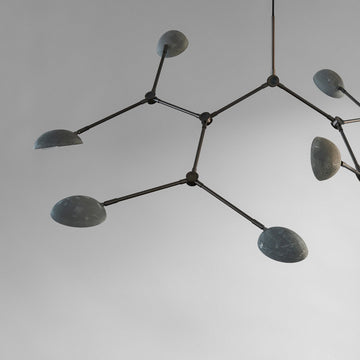 Close up of a minimal design andelier from 101 Copenhagen available at Spacio retail stores in Mumbai & Kolkata. 