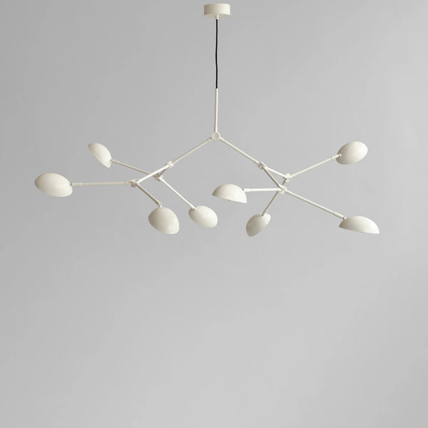White finish Drop chandelier from 101 Copenhagen available at Spacio retail stores in Mumbai & Kolkata. 
