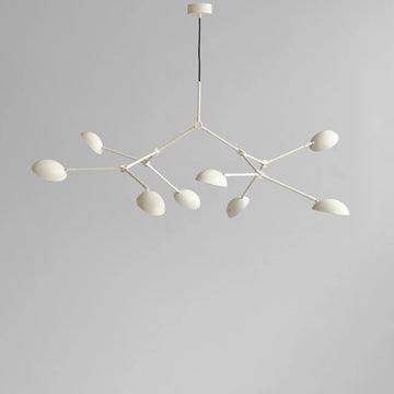 White finish Drop chandelier from 101 Copenhagen available at Spacio retail stores in Mumbai & Kolkata. 