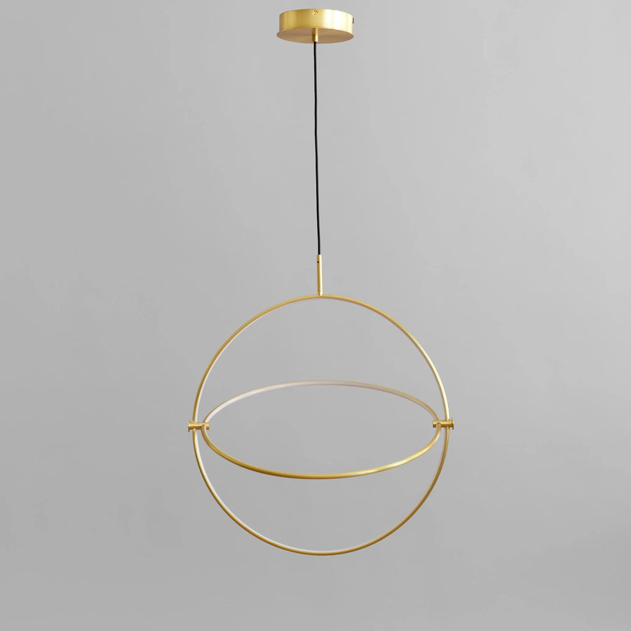 Brass pendant light fixture on a gray background from 101 Copenhagen available at Spacio retail stores in Mumbai & Kolkata. 