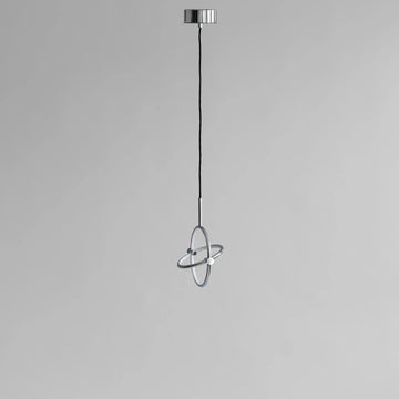 Modern pendant light with a gray background