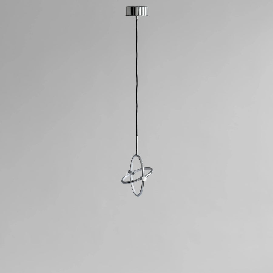 Modern pendant light with a gray background