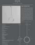 Product information sheet for a pendant light named 'Maru Pendant 840' by 101 Copenhagen.