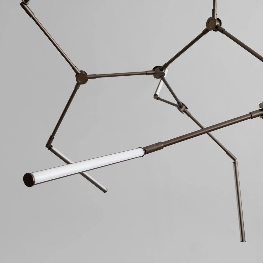 Stick Chandelier - Bronze