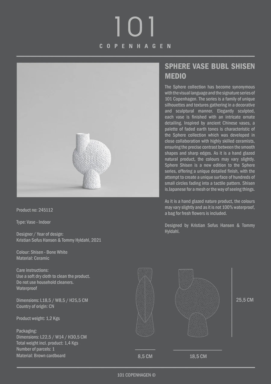 101 Copenhagen Sphere Bubl Shisen Medio B White 231014