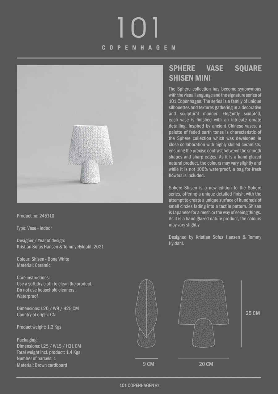 101 Copenhagen Sphere Square Shisen Mini Bone White 231012