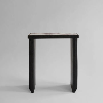 Fibre concrete and calacatta marble top console from 101 Copenhagen at Spacio retail stores in Mumbai & Kolkata. 