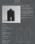Cobra Vase Tall Medio Black