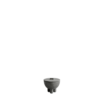Small gray ceramic bowl on a white background from 101 Copenhagen at Spacio retail stores in Mumbai & Kolkata. 