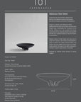 An image of a 101Cph Medusa Tray Mini Coffee 221064 ceramic black bowl by 101 Copenhagen.